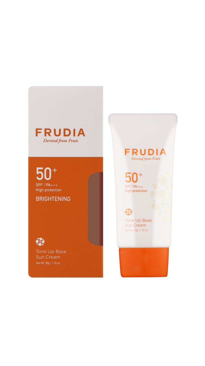 FRUDIA BRIGHTENING TONE UP BASE SUN CREAM SPF50+ PA++++ 50g فروديا كريم واقي شمس للبشرة